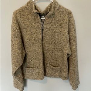 Cozy Tan Zip-Up Jacket
